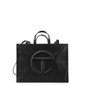 Telfar Large Black Shopping Bag